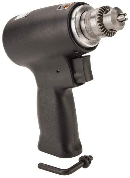 Florida Pneumatic - 1/4" Keyed Chuck - Pistol Grip Handle, 20,000 RPM, 4 CFM, 0.3333 hp, 60-90 psi - Top Tool & Supply