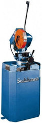 Scotchman - 2 Cutting Speeds, 10-3/4" Blade Diam, Cold Saw - 30 & 60 RPM Blade Speed, Floor Machine, 3 Phase, Compatible with Ferrous Material - Top Tool & Supply