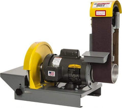 Kalamazoo - 36 Inch Long x 4 Inch Wide Belt, 10 Inch Diameter, Horizontal and Vertical Combination Sanding Machine - 1/2 HP, Single Phase - Top Tool & Supply