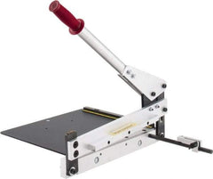 Made in USA - 12 Inch Long x 23 Inch Wide x 15 Inch Deep x 8 Inch High, Hand Slitting Bench Shear - 0.02 Inch Mild Steel, 0.04 Inch Aluminum and 0.025 Inch Brass Capacity - Top Tool & Supply