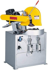 Everett - 20 or 22" Blade Diam, 1" Arbor Hole, Miter Chop & Cutoff Saw - 3 Phase, 10 hp, 230 Volts, 3" in Solids at 90°, 2-1/2" in Solids at 45° - Top Tool & Supply