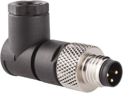 Brad Harrison - 4 Amp, Male 90° Field Attachable Connector Sensor and Receptacle - 60 VAC, 75 VDC, IP67 Ingress Rating - Top Tool & Supply