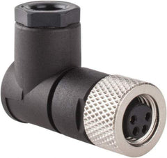 Brad Harrison - 4 Amp, Female 90° to Male 90° Field Attachable Connector Sensor and Receptacle - 60 VAC, 75 VDC, IP67 Ingress Rating - Top Tool & Supply