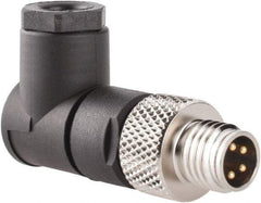 Brad Harrison - 4 Amp, Male 90° Field Attachable Connector Sensor and Receptacle - 60 VAC, 75 VDC, IP67 Ingress Rating - Top Tool & Supply