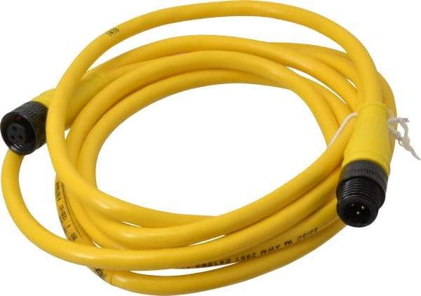 Brad Harrison - Female to Male Cordset Sensor and Receptacle - 250 VAC/VDC, 6 Ft. Long Cable, IP68 Ingress Rating - Top Tool & Supply