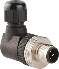 Brad Harrison - 4 Amp, Male 90° Field Attachable Connector Sensor and Receptacle - 30 VAC, 36 VDC, IP67 Ingress Rating - Top Tool & Supply