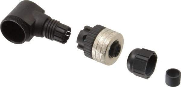 Brad Harrison - 4 Amp, Female 90° to Male 90° Field Attachable Connector Sensor and Receptacle - 250 VAC, 300 VDC, IP67 Ingress Rating - Top Tool & Supply