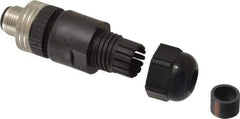 Brad Harrison - 4 Amp, Male Straight Field Attachable Connector Sensor and Receptacle - 250 VAC, 300 VDC, IP67 Ingress Rating - Top Tool & Supply