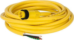 Brad Harrison - 10 Amp, Male 90° Cordset Sensor and Receptacle - 600 VAC/VDC, 15 Ft. Long Cable, IP68 Ingress Rating - Top Tool & Supply