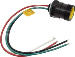 Brad Harrison - 15 Amp, Male Straight Receptacle - 600 VAC/VDC, 0.31m Cable Length, IP67 Ingress Rating - Top Tool & Supply