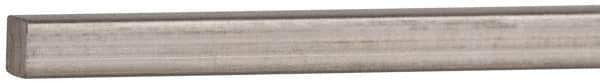 Value Collection - 12" Long x 1/8" High x 1/8" Wide, Plain Key Stock - Stainless Steel - Top Tool & Supply