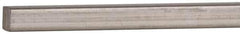 Value Collection - 12" Long x 1/8" High x 1/8" Wide, Plain Key Stock - Stainless Steel - Top Tool & Supply