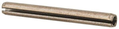 Value Collection - 1/8" Diam x 1-1/8" Long Slotted Spring Pin - Grade 18-8 Stainless Steel - Top Tool & Supply