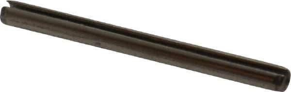 Value Collection - 1/8" Diam x 1-1/2" Long Slotted Spring Pin - Grade 18-8 Stainless Steel - Top Tool & Supply