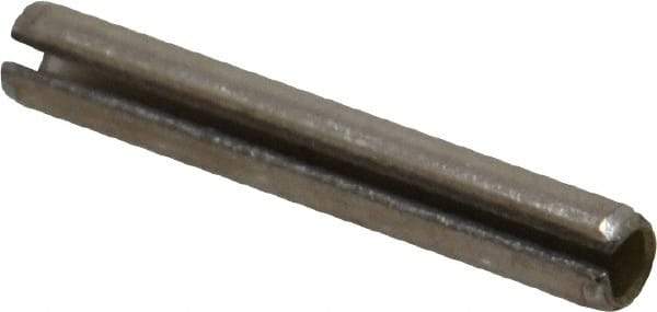 Value Collection - 3/16" Diam x 1-1/4" Long Slotted Spring Pin - Grade 18-8 Stainless Steel - Top Tool & Supply