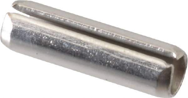 Value Collection - 1/4" Diam x 7/8" Long Slotted Spring Pin - Grade 18-8 Stainless Steel - Top Tool & Supply