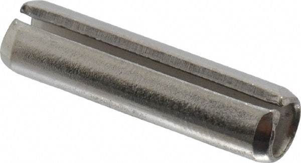 Value Collection - 1/4" Diam x 1" Long Slotted Spring Pin - Grade 18-8 Stainless Steel - Top Tool & Supply