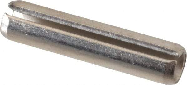 Value Collection - 1/4" Diam x 1-1/8" Long Slotted Spring Pin - Grade 18-8 Stainless Steel - Top Tool & Supply