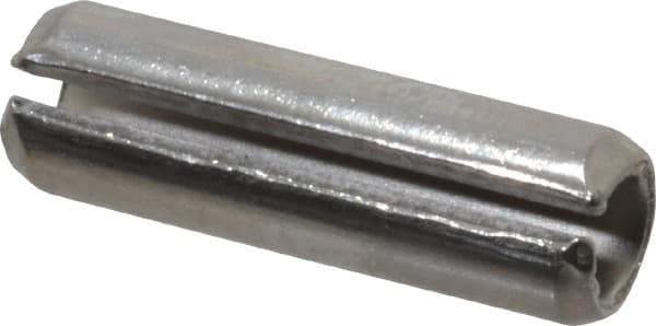 Value Collection - 3/8" Diam x 1-1/4" Long Slotted Spring Pin - Grade 18-8 Stainless Steel - Top Tool & Supply