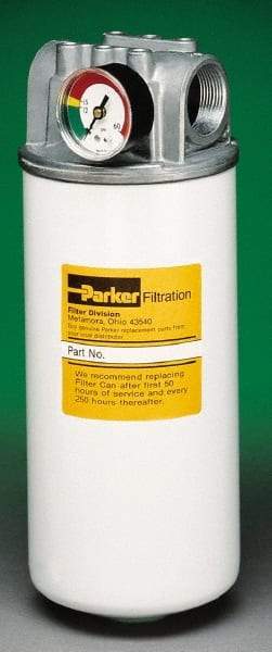 Parker - 1-1/4 NPTF, 20 Micron, Filter Assembly - Microglass - Top Tool & Supply