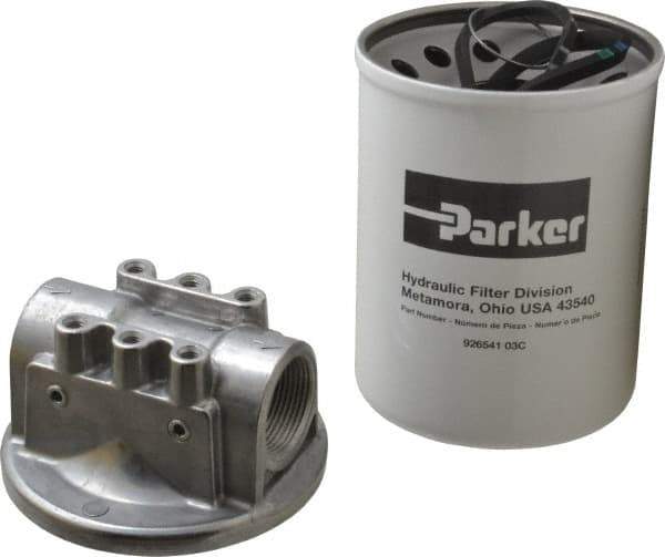 Parker - 1-1/4 NPTF, 3 Micron Filter Assembly - Cellulose - Top Tool & Supply