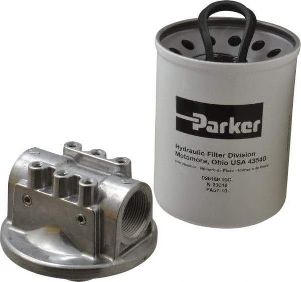 Parker - 1-1/4 NPTF, 10 Micron, Filter Assembly - Cellulose - Top Tool & Supply