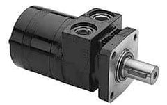 Parker - NPT Thread, 1/2" Port Size, 722 Max RPM, Bi Rotational, 4 Bolt Mount Hydraulic Motor - 1,800 Max psi, 11.9 Cu In Displacement, 180°F Max - Top Tool & Supply