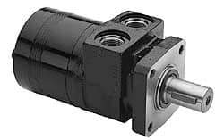 Parker - NPT Thread, 1/2" Port Size, 722 Max RPM, Bi Rotational, 4 Bolt Mount Hydraulic Motor - 1,800 Max psi, 8 Cu In Displacement, 180°F Max - Top Tool & Supply