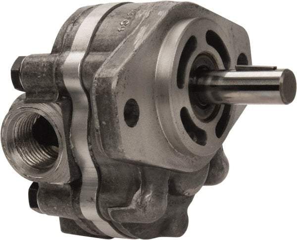 Parker - 1.3 GPM, 7/8-14 UNF-2B SAE Inlet Size, 2,500 RPM, 1/2" Shaft Diam, SAE AA Mount, Hydraulic Gear Pump - 1.31 GPM at 1,800 RPM, 2.62 GPM at 3,600 RPM, 2,500 psi Max Working Pressure, 7/8-14 SAE Port Size - Top Tool & Supply