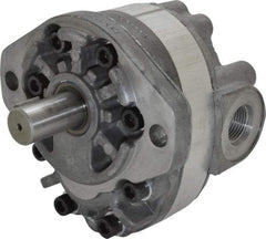 Parker - 9.2 GPM, 1-1/6-12 UNF-2B SAE Inlet Size, 2,500 RPM, 3/4" Shaft Diam, SAE A Mount, Hydraulic Gear Pump - 9.18 GPM at 1,800 RPM, 18.36 GPM at 3,600 RPM, 2,500 psi Max Working Pressure, 1-1/16-12 SAE Port Size - Top Tool & Supply