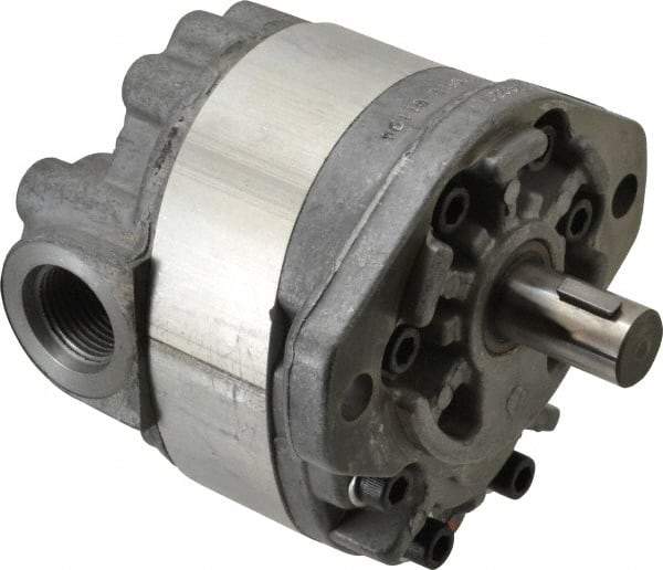 Parker - 14.4 GPM, 1-1/6-12 UNF-2B SAE Inlet Size, 2,000 RPM, 3/4" Shaft Diam, SAE A Mount, Hydraulic Gear Pump - 14.35 GPM at 1,800 RPM, 28.71 GPM at 3,600 RPM, 2,000 psi Max Working Pressure, 1-1/16-12 SAE Port Size - Top Tool & Supply