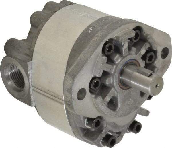 Parker - 15.1 GPM, 1-1/6-12 UNF-2B SAE Inlet Size, 2,000 RPM, 3/4" Shaft Diam, SAE A Mount, Hydraulic Gear Pump - 17 GPM at 1,800 RPM, 33 GPM at 3,600 RPM, 1,500 psi Max Working Pressure, 1-1/16-12 SAE Port Size - Top Tool & Supply