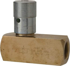 Parker - 25 GPM 3/4 Inlet Brass Hydraulic Control Valve - 3/4-14 Thread - Top Tool & Supply