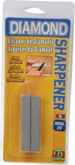 Eze Lap - 3" Long x 1" Wide x 1/4" Thick, Diam ond Sharpening Stone - Flat, 600 Grit, Fine Grade - Top Tool & Supply