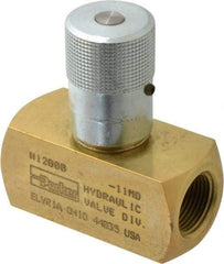 Parker - 25 GPM 3/4 Inlet Brass Hydraulic Control Valve - 3/4-14 Thread - Top Tool & Supply