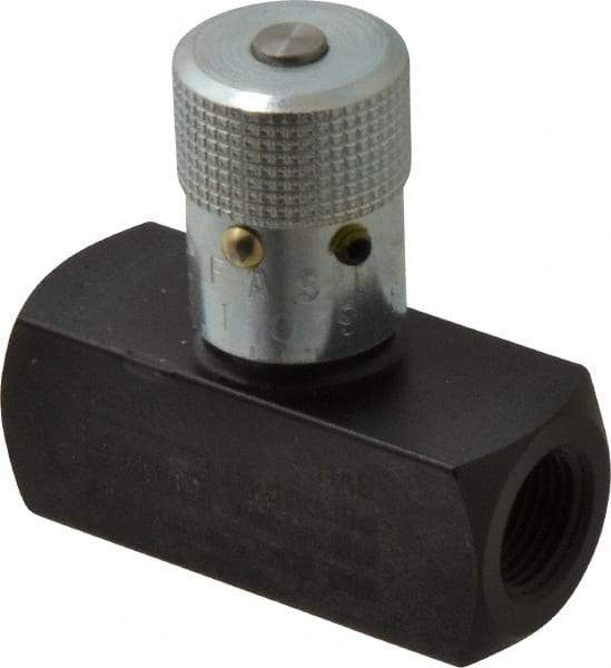 Parker - 8 GPM 3/8 Inlet Steel Hydraulic Control Valve - 3/8-18 Thread - Top Tool & Supply