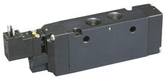 Parker - 4-Way Body Ported Stacking Solenoid Valve - 24 VDC, 7 CV Rate, Air Return, 9.13" Long - Top Tool & Supply