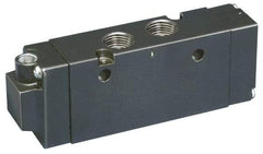 Parker - 4-Way Body Ported Stacking Solenoid Valve - 7 CV Rate, 8.62" Long - Top Tool & Supply