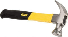 Stanley - 1 Lb Head, Curved Claw Nail Hammer - 13" OAL, Carbon Steel Head, Graphite Handle with Grip - Top Tool & Supply