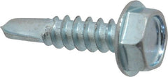 Value Collection - #10, Hex Washer Head, Hex Drive, 3/4" Length Under Head, #3 Point, Self Drilling Screw - Top Tool & Supply