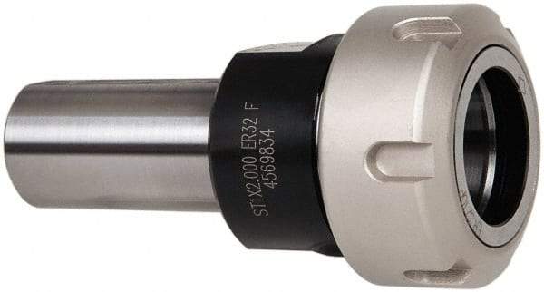 ETM - 0.08" to 0.789" Capacity, 2.087" Projection, Straight Shank, ER32 Collet Chuck - 4.087" OAL, 1" Shank Diam - Exact Industrial Supply