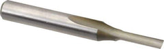 Onsrud - 1/8" Diam, 1/4" Shank Diam, 1/2" Length of Cut, 1 Flute Single Edge Straight Router Bit - 2" Overall Length, Right Hand Cut, High Speed Steel - Top Tool & Supply