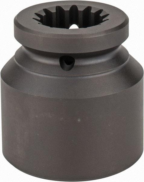 Proto - #5 Spline Drive, 2" Socket, Impact Socket - 6 Points, 3-17/32" OAL - Top Tool & Supply