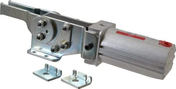 De-Sta-Co - 390 Lb Inner Hold Capacity, Horiz Mount, Air Power Hold-Down Toggle Clamp - 1/8 NPT Port, 145 Max psi, 90° Bar Opening, 39.62mm Height Under Bar - Top Tool & Supply