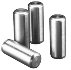 Value Collection - 5/16" Diam x 2-1/2" Pin Length Alloy Steel Oversized Dowel Pin - C 50-58 Hardness, 20,000 Lb Breaking Strength, 1 Beveled & 1 Rounded End - Top Tool & Supply