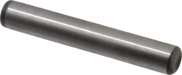 Value Collection - 5/16" Diam x 2" Pin Length Alloy Steel Oversized Dowel Pin - C 50-58 Hardness, 20,000 Lb Breaking Strength, 1 Beveled & 1 Rounded End - Top Tool & Supply