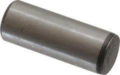 Value Collection - 3/8" Diam x 1" Pin Length Alloy Steel Oversized Dowel Pin - C 50-58 Hardness, 28,700 Lb Breaking Strength, 1 Beveled & 1 Rounded End - Top Tool & Supply