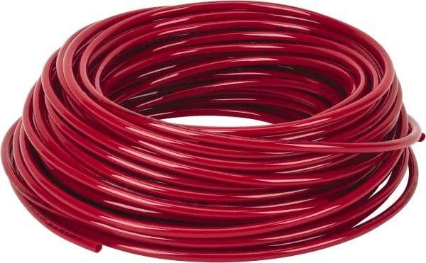 Coilhose Pneumatics - 0.17" ID x 1/4" OD, 100' Long, Nylon Tube - Red, 265 Max psi, -60 to 200°F - Top Tool & Supply