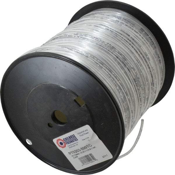 Coilhose Pneumatics - 1/16" ID x 1/8" OD, 500' Long, Polyurethane Tube - Clear, 233 Max psi, -60 to 200°F - Top Tool & Supply