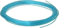 Coilhose Pneumatics - 1/16" ID x 1/8" OD, 50' Long, Polyurethane Tube - Trans Blue, 233 Max psi, -60 to 200°F - Top Tool & Supply